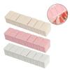 Beaupretty Weekly 7-grids Medicine Storage Case 3pcs Portable Single Row Pill Organizer Container for Travel Daily Medication Management (White, Pink, Apricot view 3