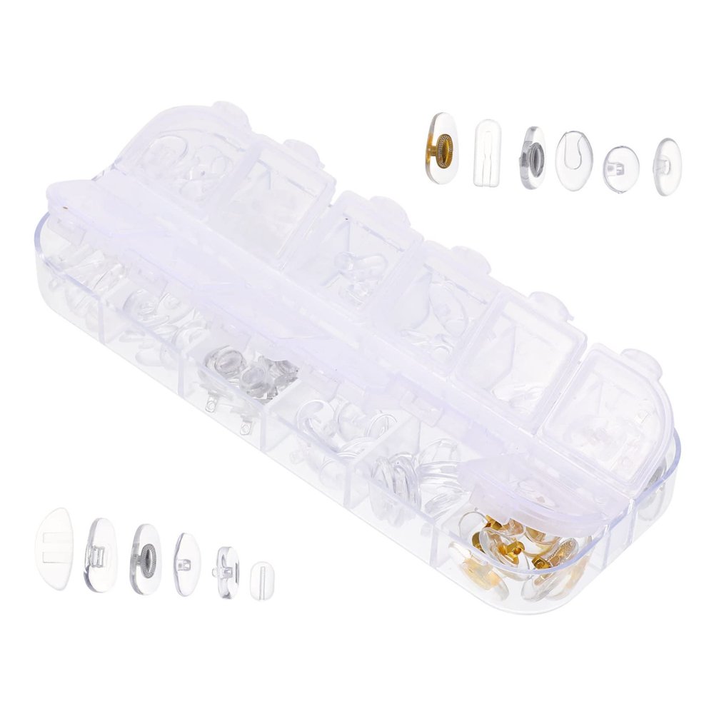 Didiseaon 4 Sets Nose Pads for Eyeglasses Convenient Silicone Nose Cushions Breathable for Glasses Repair for Eyewear Use for Glasses Comfort