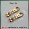 Instant Zipper Repair Replacement Kit Non Slip Metal Instant Zipper Fix Sewing Notions And Supplies Zipper Pull Charms Zippers Mend Fixer Repair For Coats Jackets Luggage Detachable Zipper Repair Kit( view 2