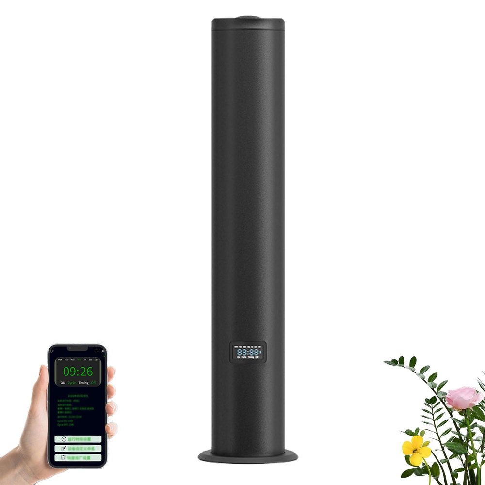 DOJOEUU Commercial Scent Air Machine, Smart Bluetooth Aromatherapy Diffuser, 500ML Essential Oil Diffuser, 1500m Coverage, Waterless Condensation Nebulizer with 4 Timeset for Home, Hotel(Black)