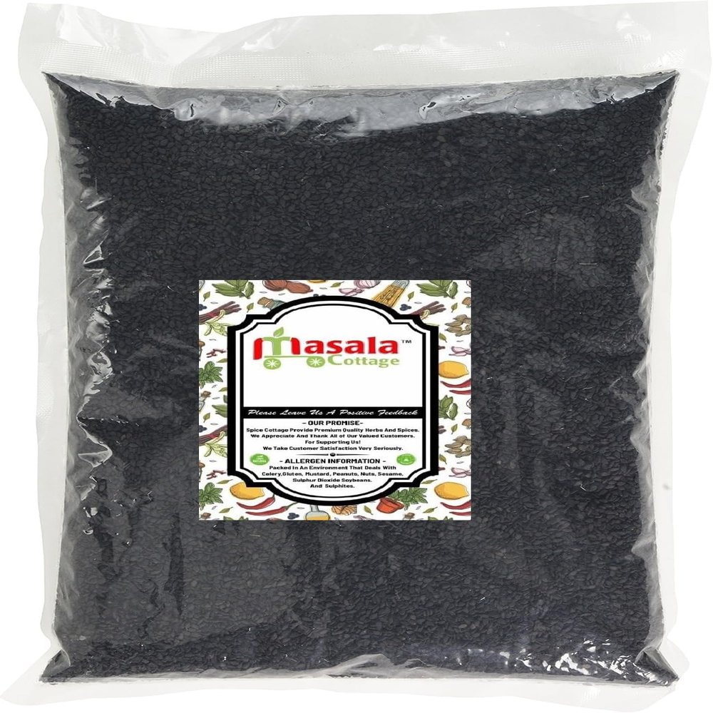 Black Sesame Seeds Premium Quality By Masasla Cottage 50g-1.9kg (200g)