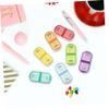 Beaupretty 3pcs Portable Medicine Container Storage Sealed Container for Medical Storage Box Organiser and Pocket Pharmacy Box Use Random Color view 2