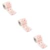 Beaupretty 3rolls Valentine Printed Toilet Paper Roll Soft Bathroom Tissue Paper Valentine Printing Napkin view 1