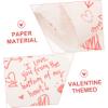Beaupretty 3rolls Valentine Printed Toilet Paper Roll Soft Bathroom Tissue Paper Valentine Printing Napkin view 2
