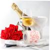 Beaupretty 3rolls Valentine Printed Toilet Paper Roll Soft Bathroom Tissue Paper Valentine Printing Napkin view 3