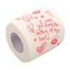 Beaupretty 3rolls Valentine Printed Toilet Paper Roll Soft Bathroom Tissue Paper Valentine Printing Napkin view 4
