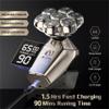 Electric Razor for Men, 5 in 1 Rotary Electric Shaver 7D Rechargeable Bald Head Beard Trimmer Razor view 4