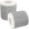 2 Funny Toilet Paper Bathroom Tissue Supple Napkin Decorate Bulk for Wood Pulp Printed Napkins view 1