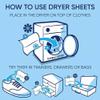 Lenor Tumble Dryer Fabric Conditioner Sheets Spring Awakening, Pack of 2 x 34 Sheets view 2