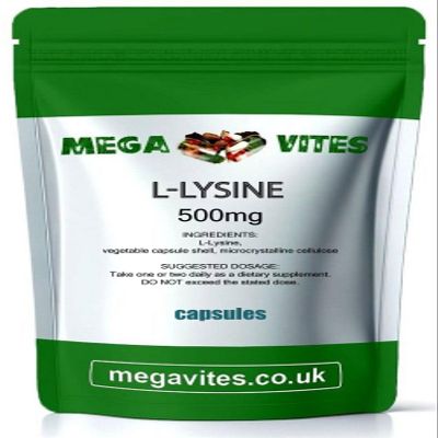 L-LYSINE Capsules 500mg x 90 - MEGAVITES AMINOLAB
