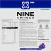 USN Nine Aminos  BCAA Amino Acids & EAA Essential Amino Acids Powder with Added Magnesium & Coconut Water Powder to Support Recovery and Hydration. Grape Fizzy Pop Flavour (330g  30 Servings) view 2