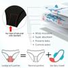 Period Pants Teenage Girls Cotton Briefs Heavy Flow Absorbent Leak Proof Crotch Postpartum Underwear Hipster Panty Comfortable Knickers Black XL view 4