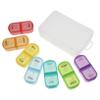 minkissy Portable Pill Box Medicine Storage Case Holder for Travel Removable Compartments for Daily Medication Management and Compact Random Color view 1