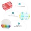 minkissy Portable Pill Box Medicine Storage Case Holder for Travel Removable Compartments for Daily Medication Management and Compact Random Color view 4