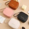 4 Sanitary Napkin Storage Bag | Period Pad Menstrual Bag Portable Zipper PU Leather - Nursing Pad Holder Menstrual Pads Bags Menstrual Pouches for Purse, First Period for Women Teen Girls view 3