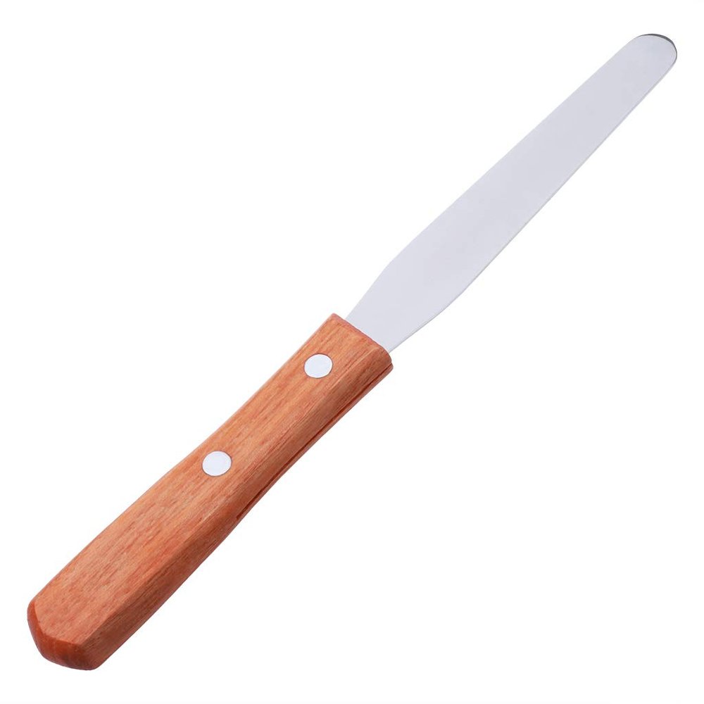 Waxing Spatula Metal Wax Mixing Applicator Wood Handle Hair Removal Tool