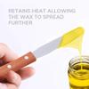 Waxing Spatula Metal Wax Mixing Applicator Wood Handle Hair Removal Tool view 2