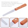 Waxing Spatula Metal Wax Mixing Applicator Wood Handle Hair Removal Tool view 4