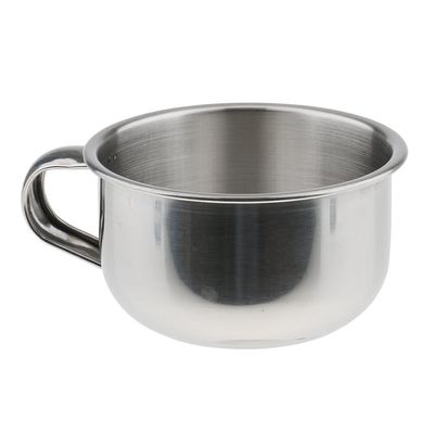 Stainless Steel Men Shaving Mug Bowl Barber Beard Soap Mug Cup for Brush