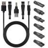 Asheyya Shaver Charger Cable with 7 PCS 5V Replacement Charger USB Adapter for Electric Shaver, Hair Clippers, Desk Lamps, Purifiers view 1