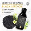 Black Seed Oil Organic Cold Pressed  Up to 5X Strength Thymoquinone | Gold Standard Pure Virgin Nigella Sativa (Black Cumin, Kalonji) | 200ml | Inner Vitality view 2