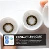Didiseaon Portable Contact-Lens Case Set of 3 Mixed Colors with Mini Travel Contact-Lens Organizer Box Pocket-Sized Storage Container for Contact Lens Care and Daily Use Random Color view 3