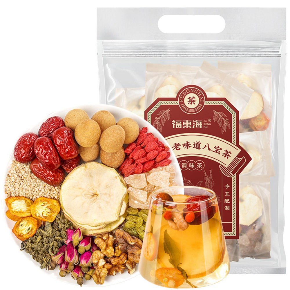 HQZMCTE Premium Herbal Tea 800g(80g*10 bags) Longan,Dates Red Berries Wolfberry Rose Combo Tea Bags A Perfect Drink for the Health