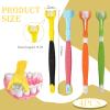 4 Pcs 3 Sided Kids Autism Toothbrush, Deep Clean with Soft Bristles, Ergonomic Handle for Adults and Kids view 2