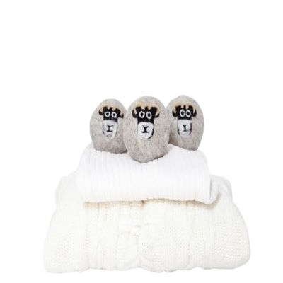 Swaledale Sheep 100% Wool Tumble Dyer Balls, Reusable, Natural, Chemical Free Laundry Fabric Softener