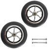 10 Inch Electric Wheelchair Front Wheel Accessories, 10X2 Wheelchair Replacement Whee Casters, Non-Pneumatic Solid Tires, Bearings 12 mm(1/2 inch) view 1