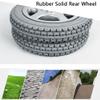 12 Inch Electric Wheelchair Replacement Rear Wheels, 12 1/22 1/4 Rubber Solid Tires, Wheels Assembly, Bearing 17mm(11/16inch), 1 Pair view 4