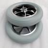 10x2 Wheelchair Replacement Front Wheels, 10 Inch Non-Inflatable Solid Caster Wheel, Electric Wheelchairs Replacement Assembly, Bearings 12 mm(1/2 inch)(Grey) view 3