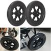12 Inch Manual Wheelchair Rear Wheel, 12 1/22 1/4 Replacement Wheelchair Wheel Accessories, Non-Pneumatic Solid Rear Wheel, Bearing 12mm, 1 Pair(Black) view 4