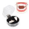 Halloween Party False Teeth Vampire Fake Fangs Portable Zombie Dentures Resin Material Fake Fangs with Plastic Storage Box Spooky Toy Party Cosplay Prop Halloween Decorations (17MM boxed) view 2