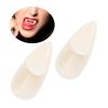 Halloween Party False Teeth Vampire Fake Fangs Portable Zombie Dentures Resin Material Fake Fangs with Plastic Storage Box Spooky Toy Party Cosplay Prop Halloween Decorations (17MM boxed) view 3