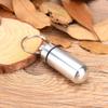 Generic Mini Aluminum Pill Box Case Drug Bottle Holder Container Keychain view 3
