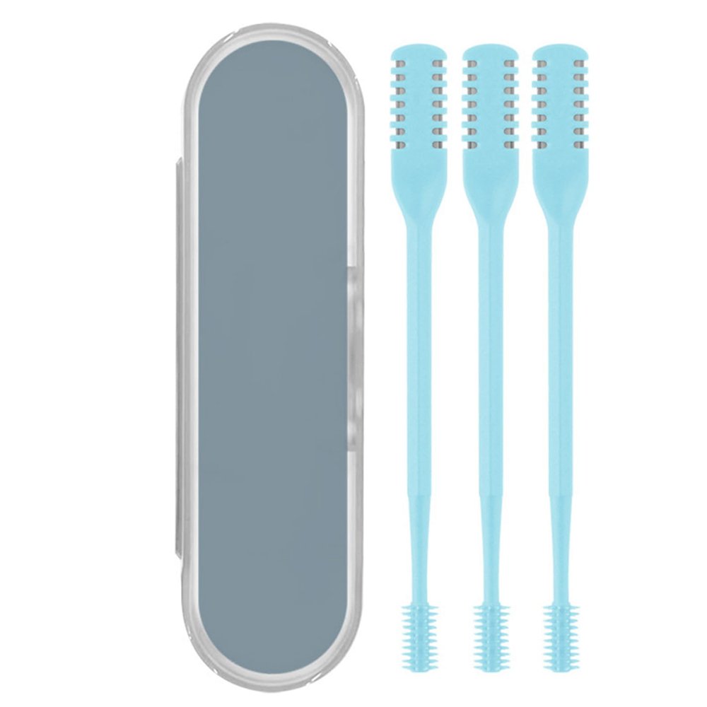 2-in-1 Nose Hair Trimmer, Manual 360 Rotating Nostril Hair Removal Tool Double Sided Nose Hair Blade,Nose Hair Trimmer for Men Women