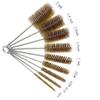 GEDRACKPMYN Tracheostomy Brushes, 9 Pcs Extra Long Straw Cleaners, Pipe Cleaning Brush Set with Brass Bristles for Auto Parts, Bottles, Tubes, Etc view 2