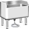 Commercial Floor Mop Sink Stainless Steel - Indoor Outdoor Utility Service Basin, for Kitchen Business Garages, Laundry Room Slope Sink, with Drainage view 1