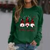 WILLBEST christmas shirt womens christmas jumpers men's pajamas graphic vintage tuxedo for women tops black denim jacket tree graphic onesie rib knit women pjs punk clothing view 3