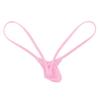 Mens Briefs Pink 1pc Sexy Mens G-Strings Men's Thong Underwear Plain Bulge Pouch Low Rise Bikini Thongs Underpants Knickers Men Sissy Lingerie Joke Secret Gift view 2
