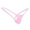 Mens Briefs Pink 1pc Sexy Mens G-Strings Men's Thong Underwear Plain Bulge Pouch Low Rise Bikini Thongs Underpants Knickers Men Sissy Lingerie Joke Secret Gift view 4