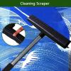 Broom, Pet Hair Removal Tool Carpet Rake Pet Hair Removal Broom Cleaner Brush with Long Handle Pet Hair Removal Rubber Broom (Black) view 3