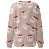 christmas sweatshirt matching xmas pjs for family comfy pajamas for women festival tunic blouse long line vest tops women uk ladies christmas jumper halloween shirt women's tops view 4