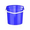 3 Buckets with Lid, 10 L, Blue, Round, Plastic, Food-Safe, Airtight and Stable, with Handle Suitable for Food, Chemistry, Washing Powder, Adhesives view 4