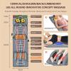 Vibrating Massage Mattress Pad with Heat, Full Body Massage Mat for Pain Relief, Foldable Electric Heated Massage Chair Back Pad view 2