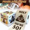 1 Roll New Funny Toilet Paper Roll Printed Toilet Paper Funny Paper Towel Birthday Party Decoration(80) view 2