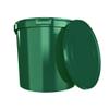 50 Buckets with Lid, 10 L, Green, Round, Plastic Bucket, Food-Safe, Airtight and Stable, Empty Bucket with Handle and Lid for Food, Chemistry, Washing Powder, Adhesives view 2