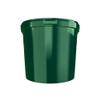 50 Buckets with Lid, 10 L, Green, Round, Plastic Bucket, Food-Safe, Airtight and Stable, Empty Bucket with Handle and Lid for Food, Chemistry, Washing Powder, Adhesives view 3