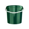 50 Buckets with Lid, 10 L, Green, Round, Plastic Bucket, Food-Safe, Airtight and Stable, Empty Bucket with Handle and Lid for Food, Chemistry, Washing Powder, Adhesives view 4